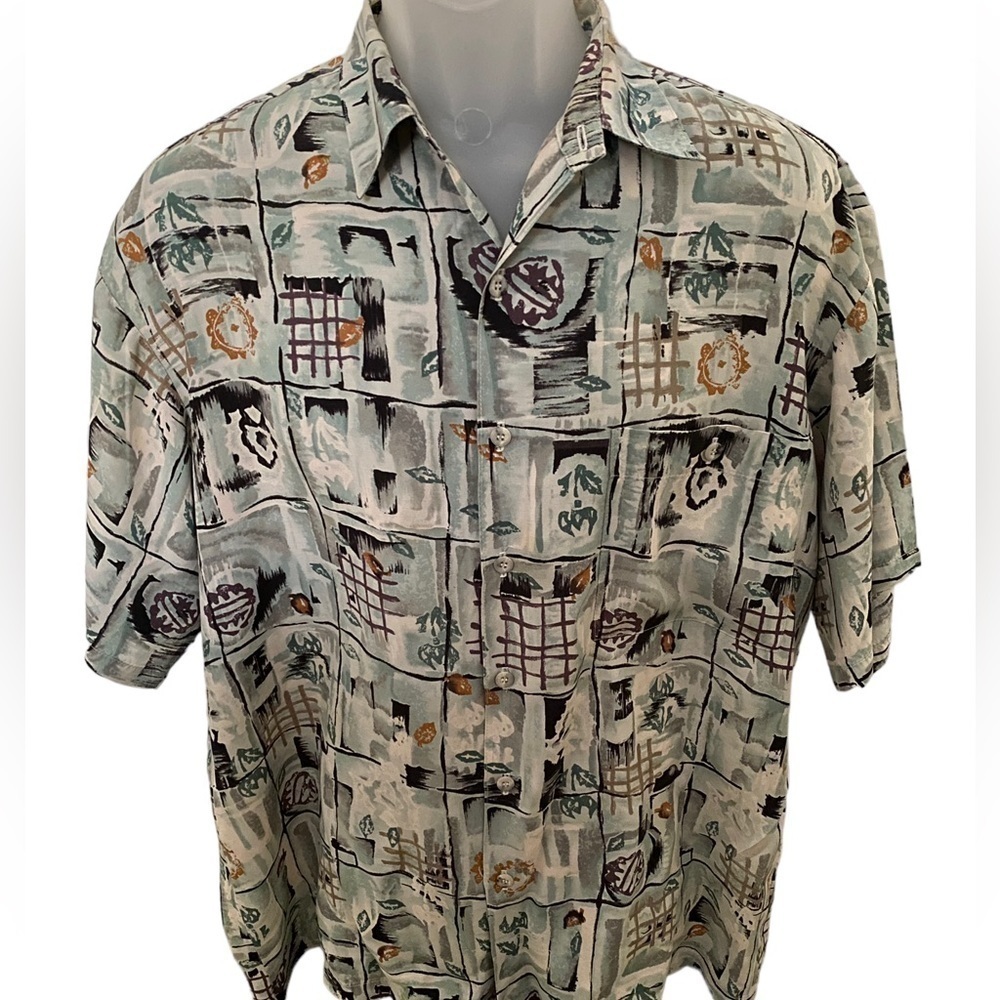 COOKE STREET Honolulu Aloha Hawaiian Shirt Men L Large